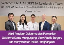 Wakil Presiden Galderma dan Perwakilan Galderma Korea Mengunjungi View Plastic Surgery dan Menyerahkan Plakat Penghargaan