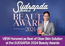 Klinik Bedah Plastik View, menerima penghargaan  “Best of Glow Skin Solution”  di Thailand Sudsapda Beauty Awards 2024.